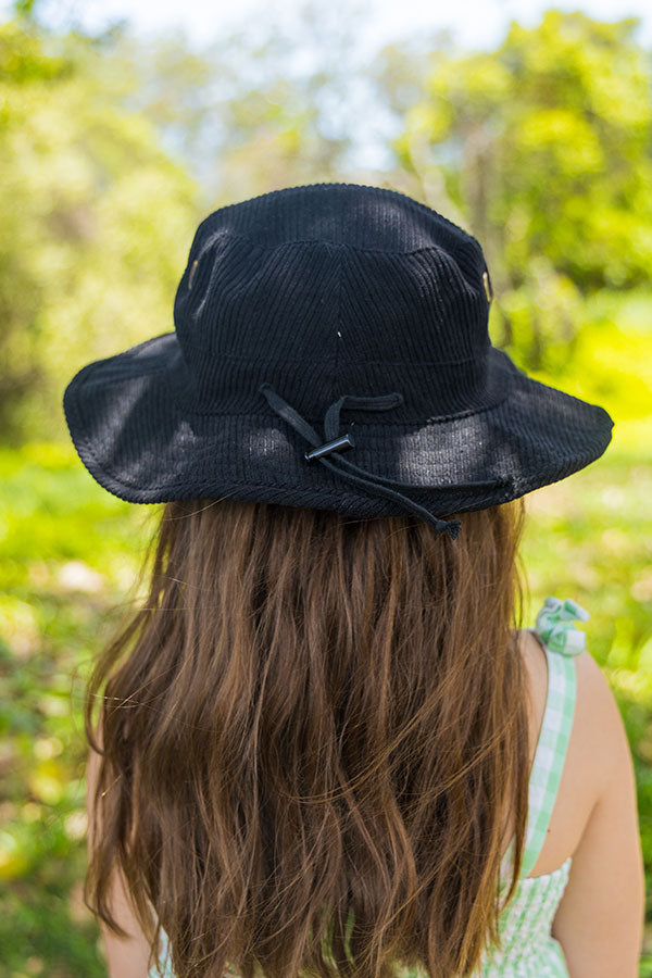 Kids - Explore Life Bucket Hat - Black