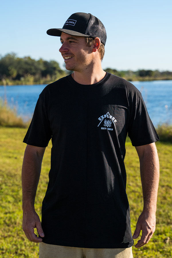 Life's Better Off Grid Tee - Black