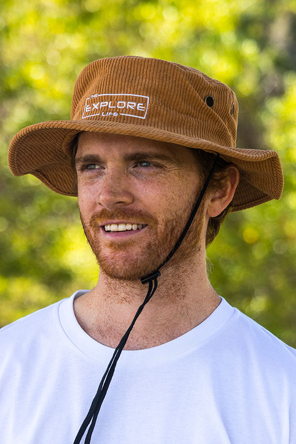 Explore Life Bucket Hat - Brown