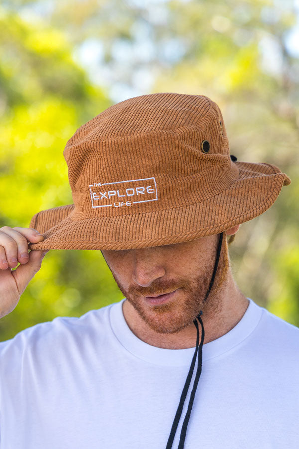 Explore Life Bucket Hat - Brown