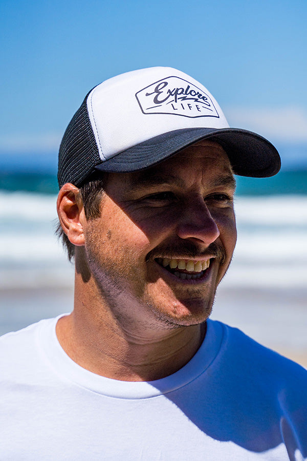 Explore Script Foam Trucker - Black