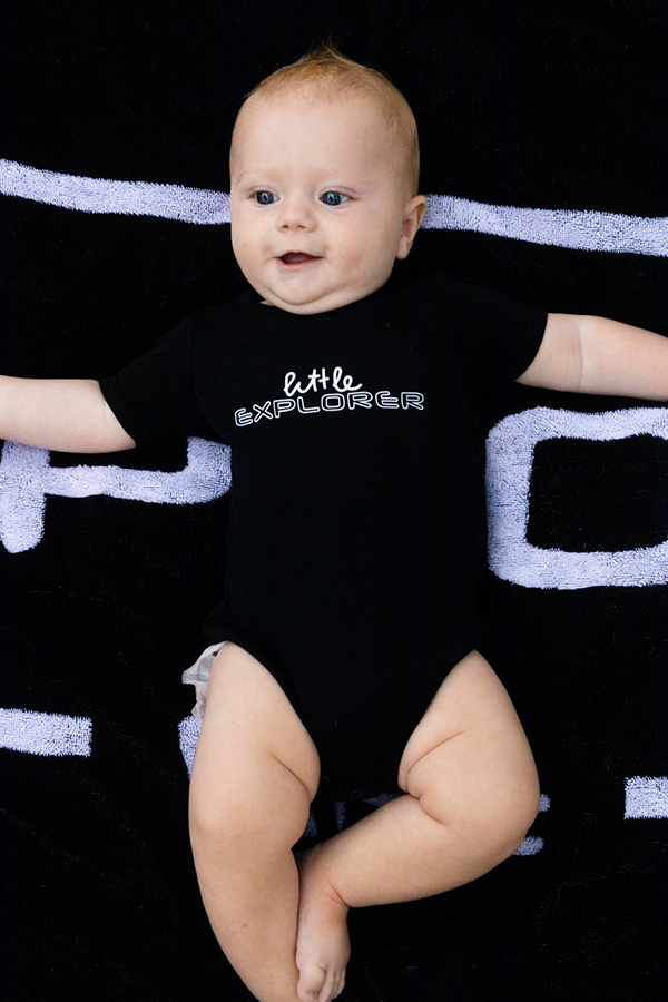 Little Explorer Onesie - BLACK