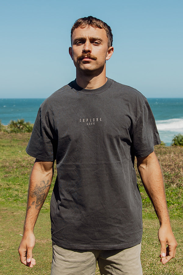 Explore Life Premium Tee - Coal