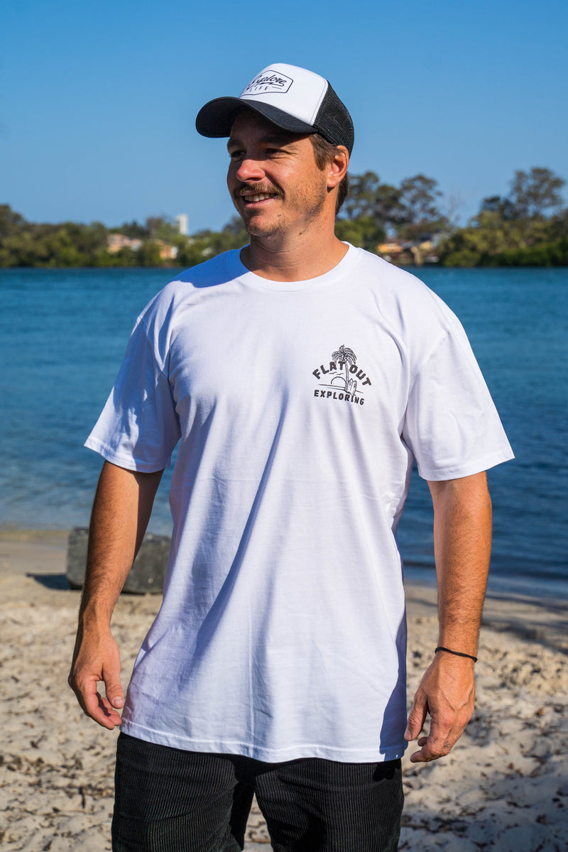 Flat Out - Tee - White