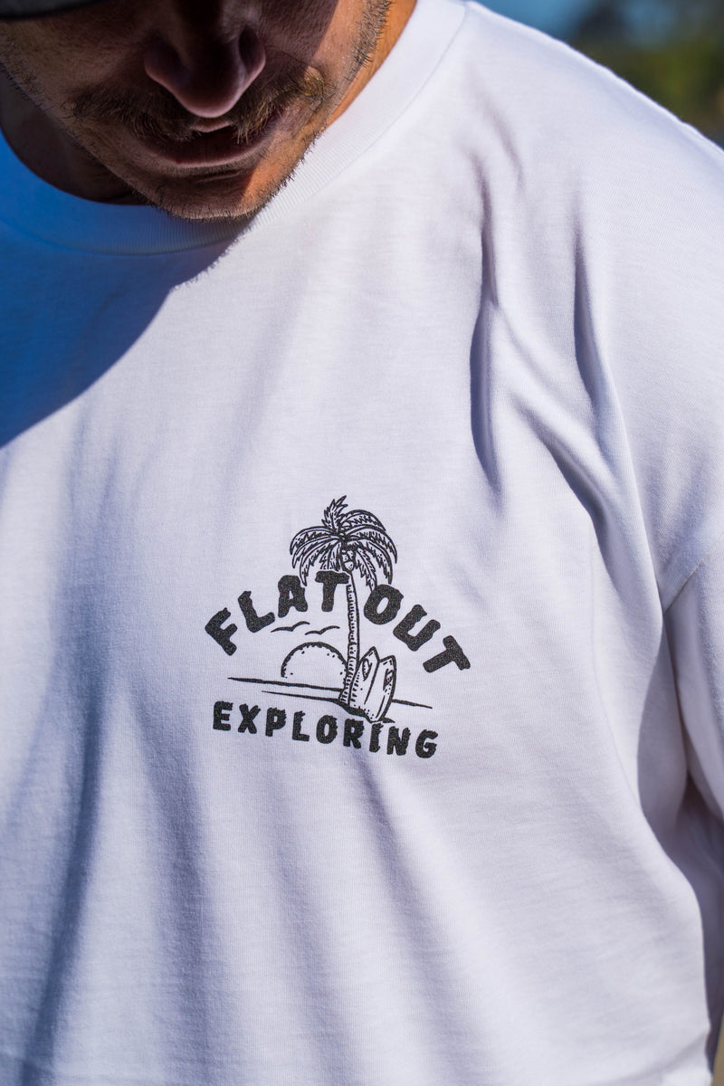 Flat Out - Tee - White