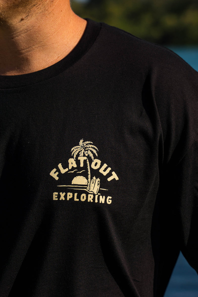 Flat Out - Tee - Black