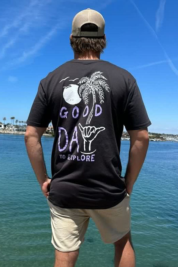 Good Day To Explore - Tee - Coal