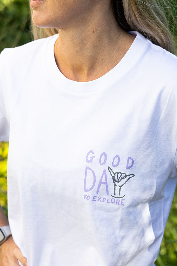 Good Day To Explore - Tee - White