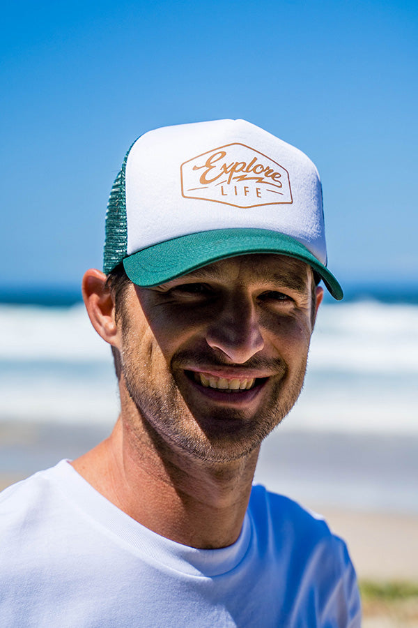 Explore Script Foam Trucker - Green