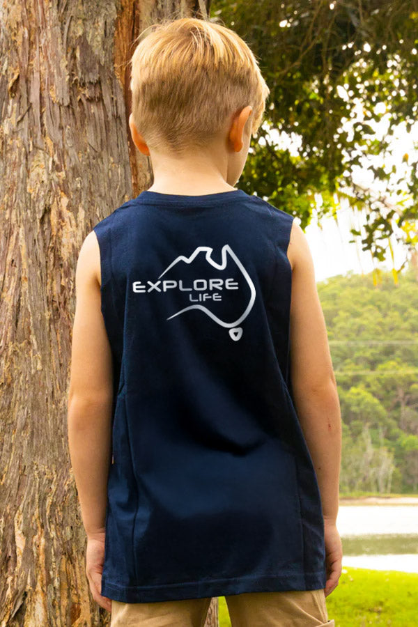 Kids Signature Explore Tank - NAVY