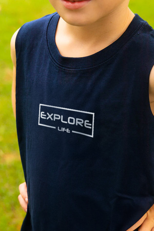 Kids Signature Explore Tank - NAVY