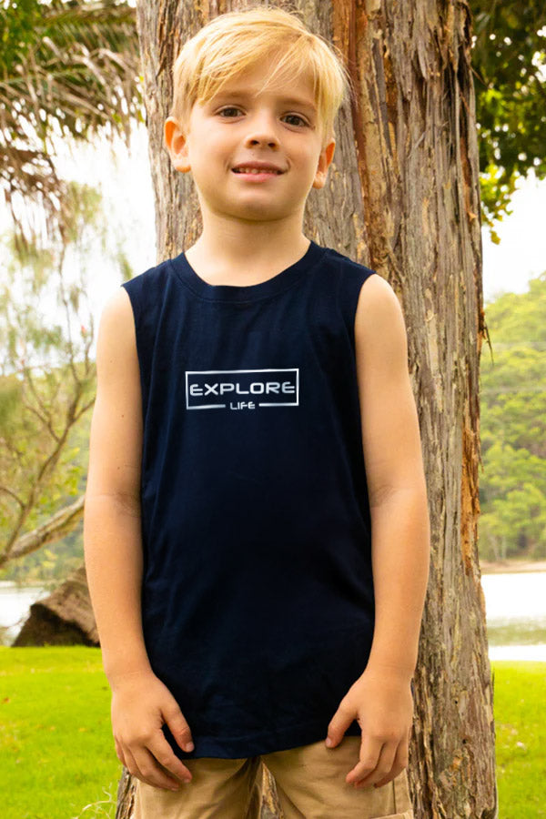 Kids Signature Explore Tank - NAVY