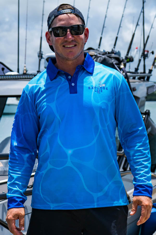 High n Dry - Fishing Shirt - Blue