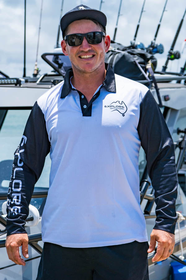Signature Marlin - Fishing Shirt - White