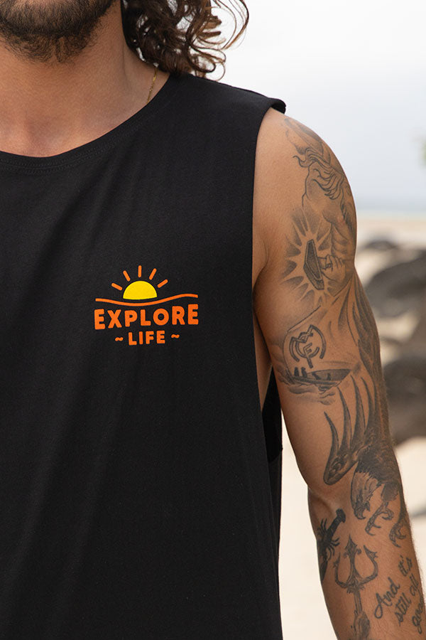 Explore Summer Tank - Black