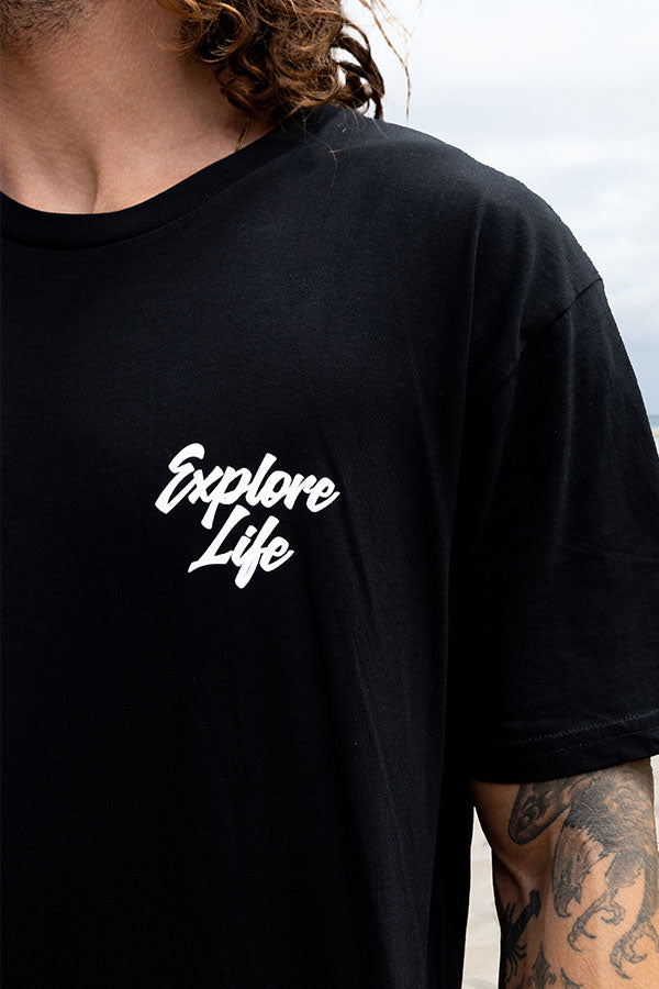 Good Vibes Triangle Tee - Black