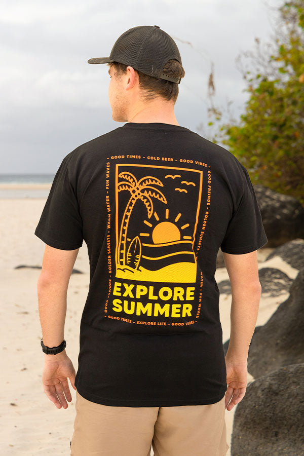 Explore Summer Tee - Black