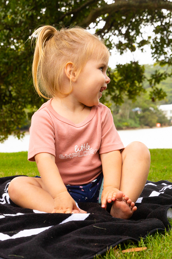 Little Explorer Tee - PALE PINK