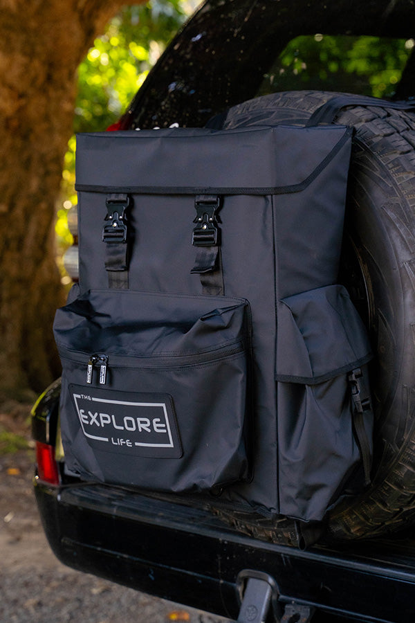Explore Gear Organiser Bundle - 2x Seat Organisers + Fridge Organiser + Rear Wheel Bag