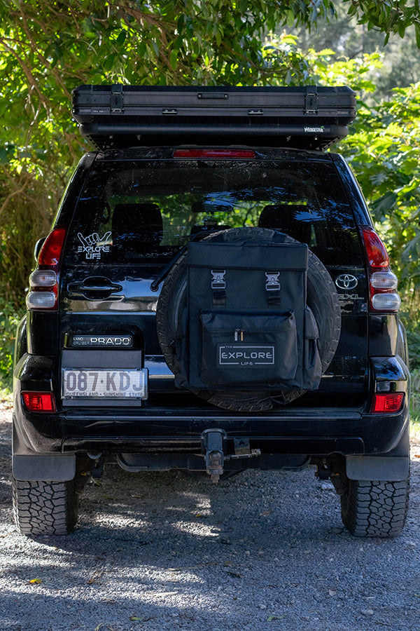 Explore Gear Organiser Bundle - 2x Seat Organisers + Fridge Organiser + Rear Wheel Bag