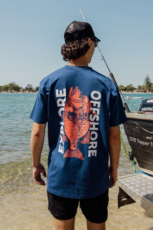 Red Emperor - Classic Tee - Cobalt