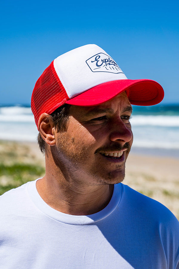 Explore Script Foam Trucker - Red
