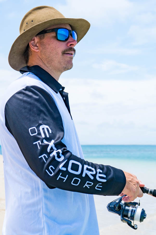 Signature Marlin - Fishing Shirt - White