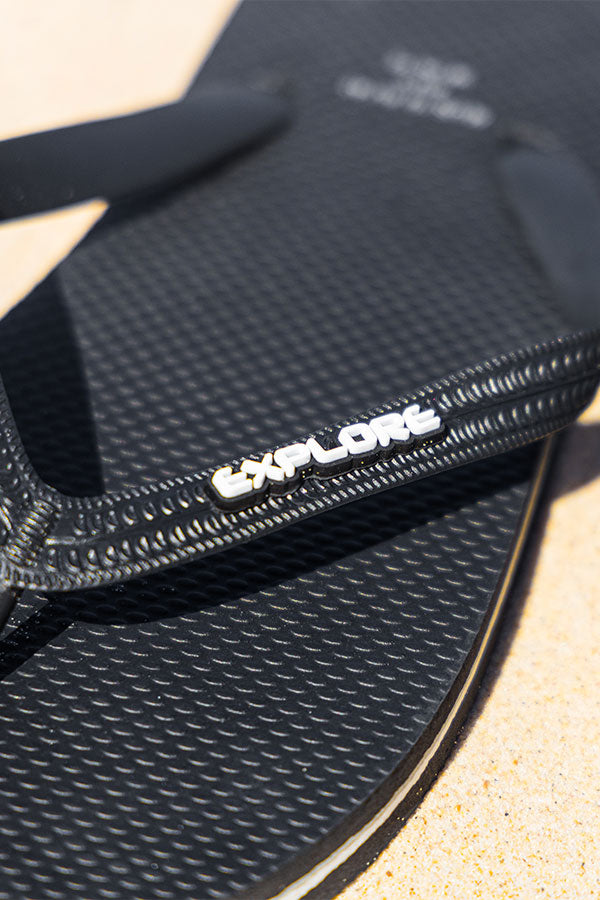 Explore Life Thongs - Black