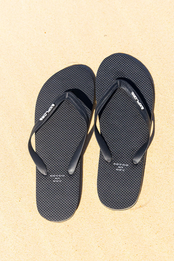 Explore Life Thongs - Black