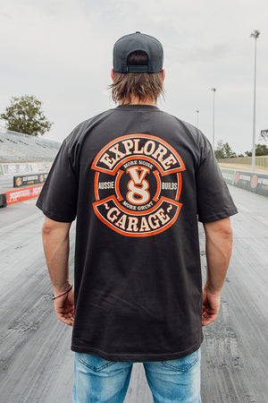 V8 Garage - Classic Tee - Coal