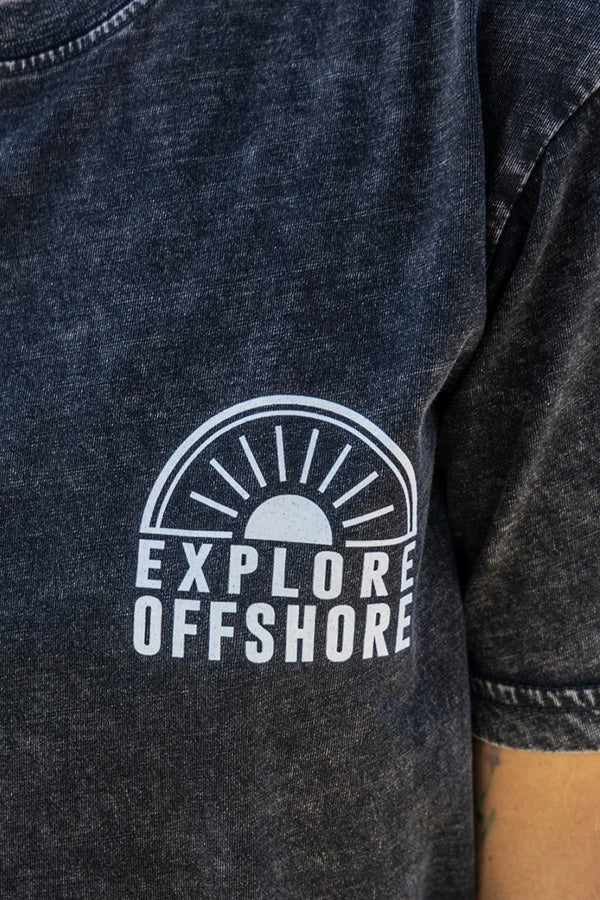 Mackerel Madness Tee - Black Stonewash