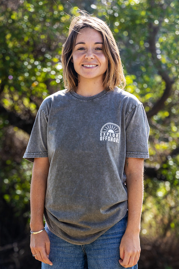 Mackerel Madness Tee - Moss Stonewash