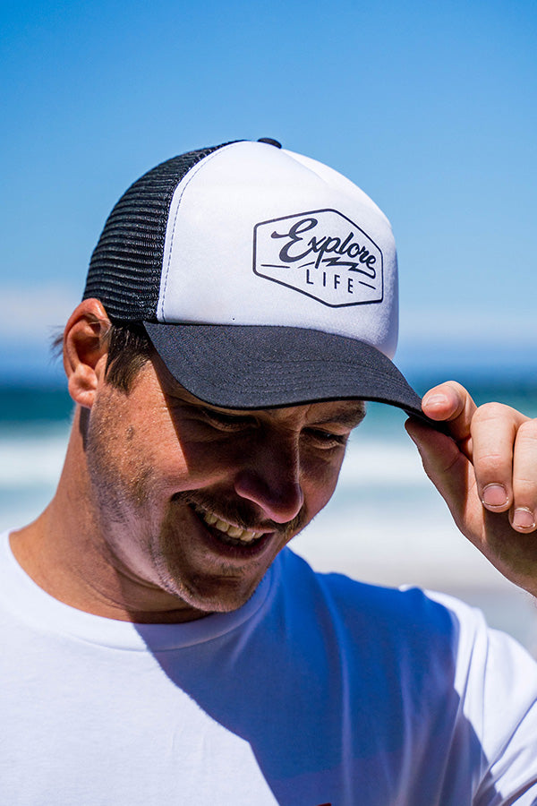 Explore Script Foam Trucker - Black