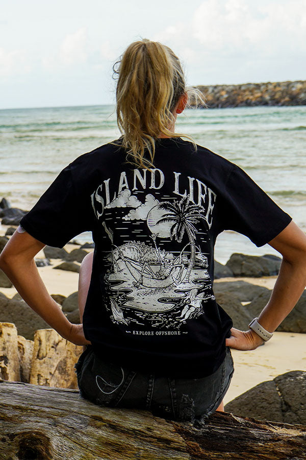 Island Life Tee - Black
