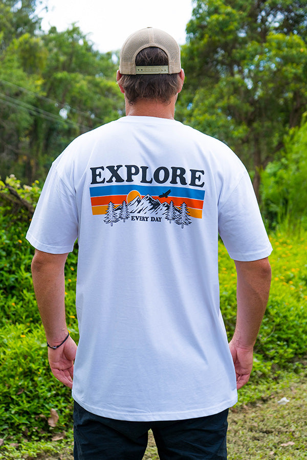 Explore Every Day - Tee - White