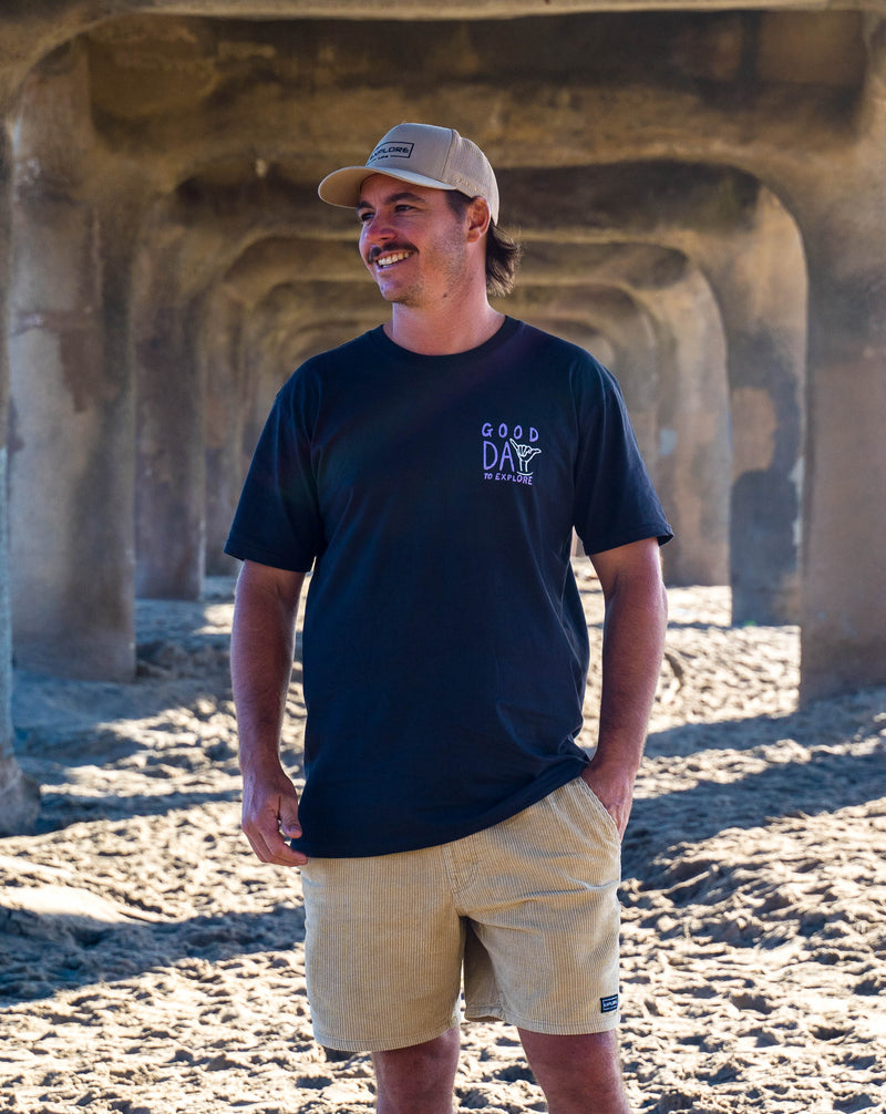 Good Day To Explore - Tee - Coal