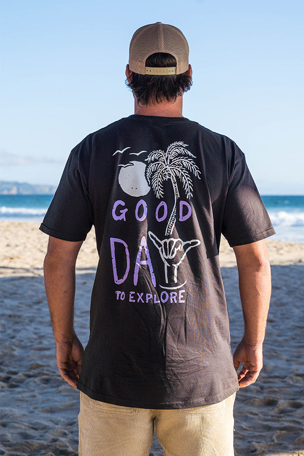 Good Day To Explore - Tee - Coal