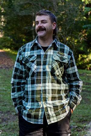 Explore Life Flannel Shirts - Green