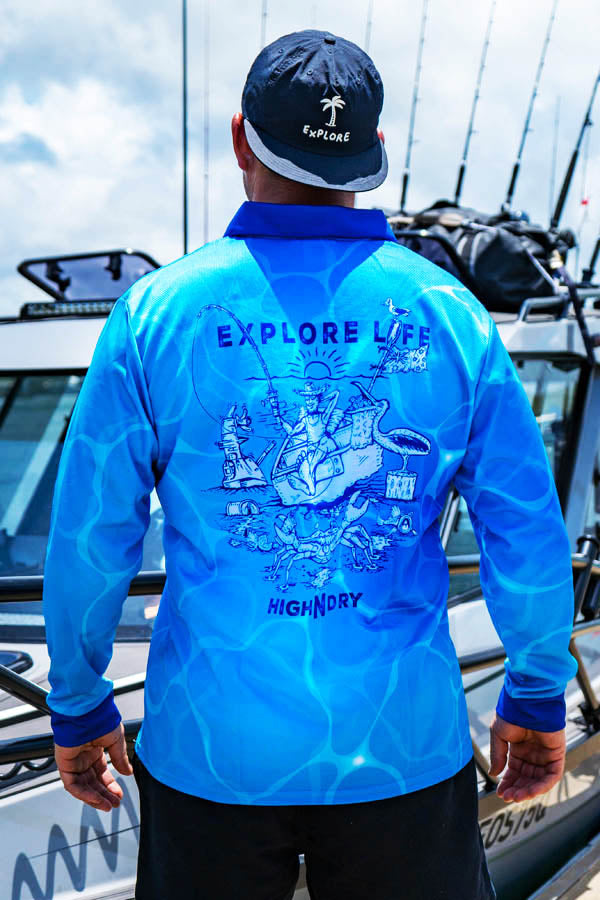 High n Dry - Fishing Shirt - Blue