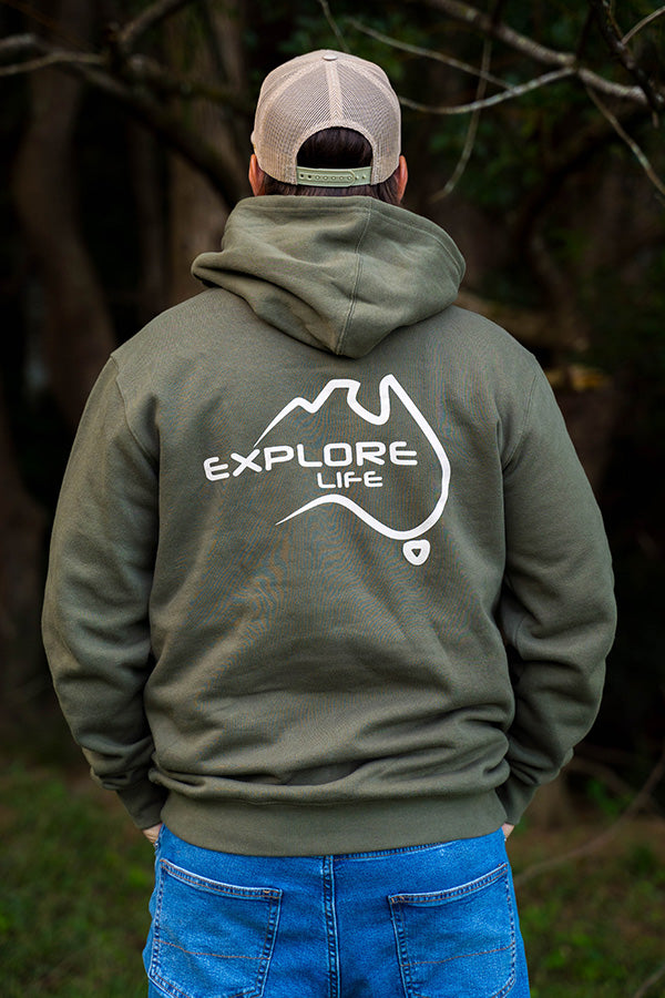 Explore Life Signature Hoodie - Army