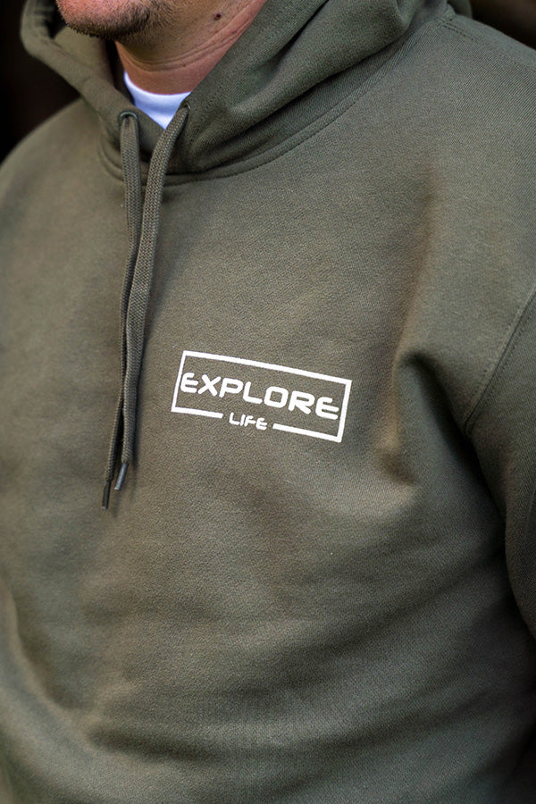 Explore Life Signature Hoodie - Army