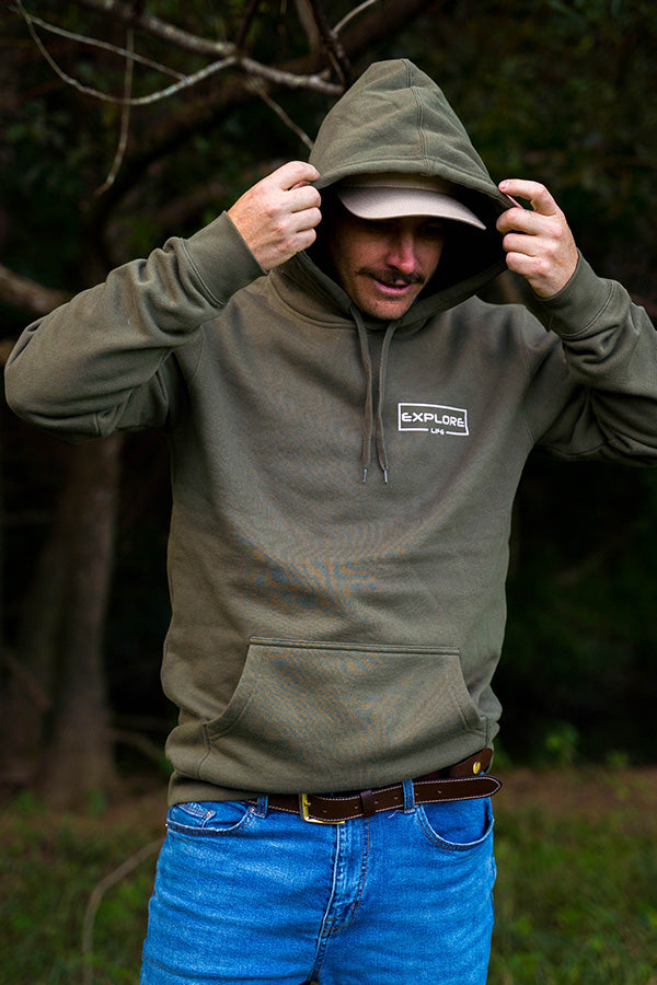 Explore Life Signature Hoodie - Army