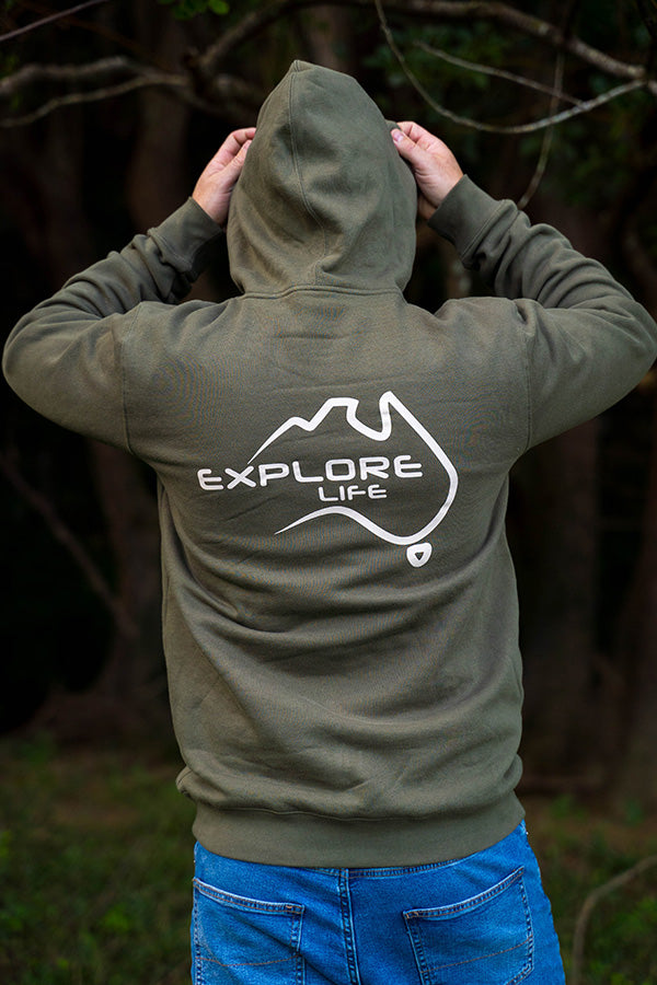 Explore Life Signature Hoodie - Army
