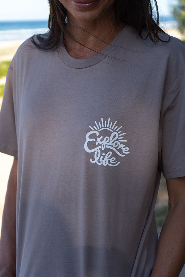 Sunny Days Tee - Mushroom