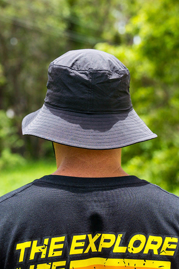 Happy Days Bucket Surf Hat - Black