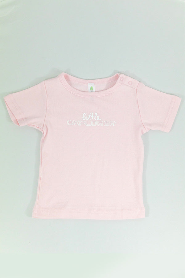 Little Explorer Tee - PALE PINK