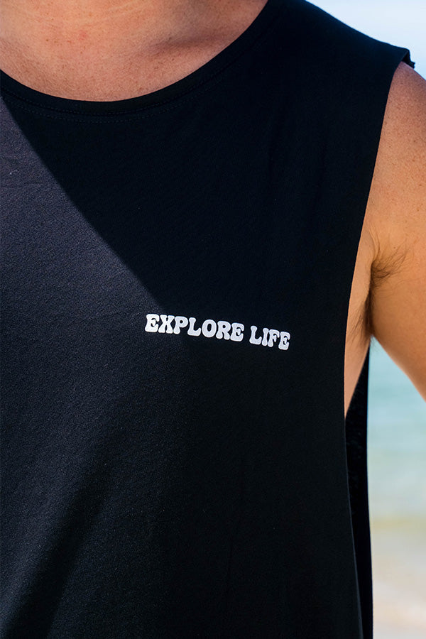 Island Palm - Tank - Black