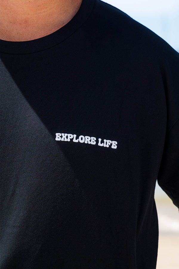 Island Palm - Tee - Black