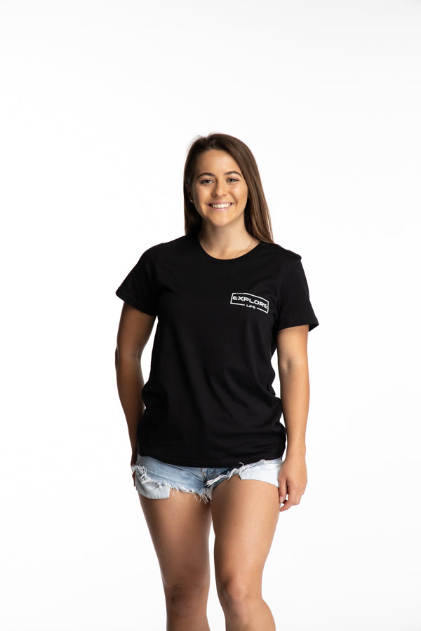 Women's Explore Life Signature Tee - Black