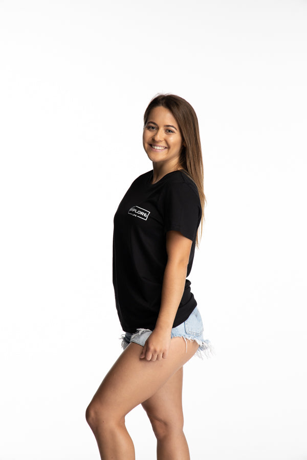 Women's Explore Life Signature Tee - Black
